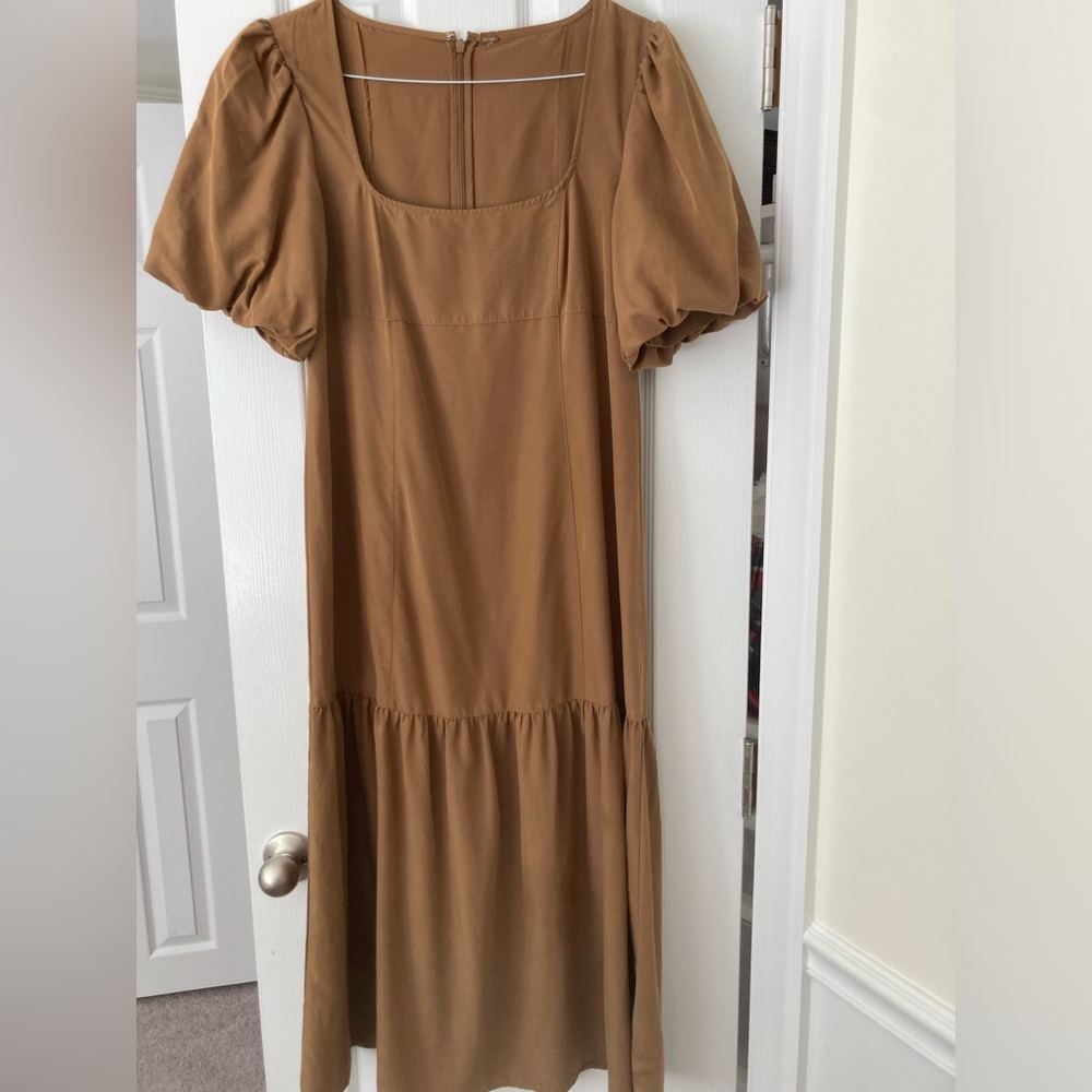 Free People Camel short Sleeve Dress